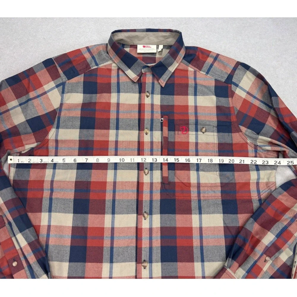 NWOT Fjallraven Fjallglim Shirt Long Sleeve Plaid Button Up Men's‎ Large flannel - Picture 4 of 9